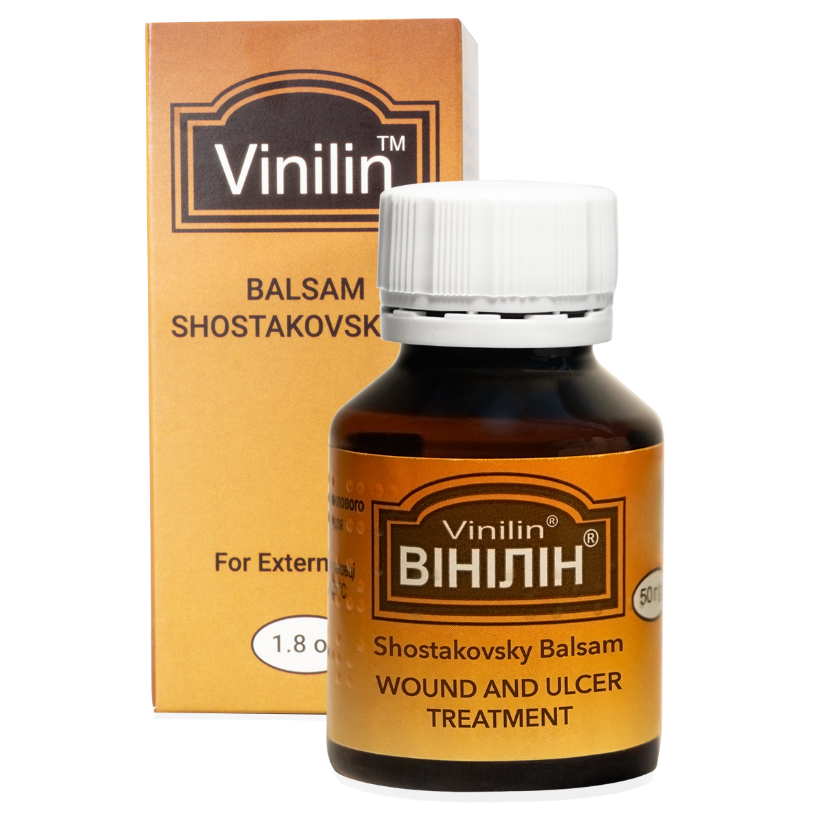 50g / 1.8oz Vinilin, Vinylinum balm, Shostakovsky Balsam